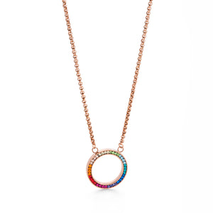 Coeur De Lion Rainbow Halo Necklace
