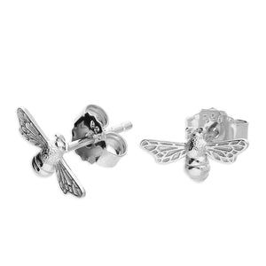 Stering Silver Bee Studs