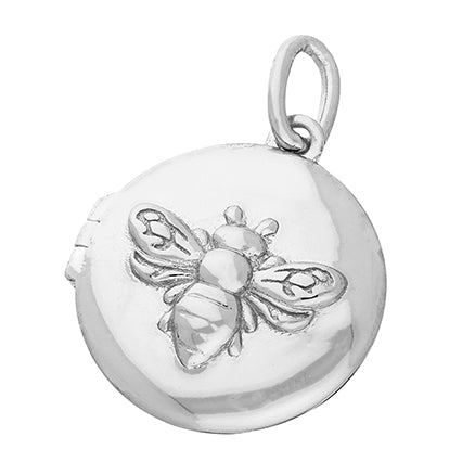 Silver Bumble Bee Locket & Chain