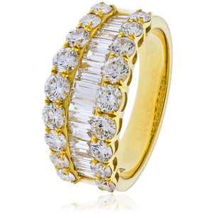 18ct Gold Fancy 2.20ct Diamond Ring